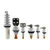 1.2kV 417A 800A 1200A ANSI 표준 도자기 변압기 부싱(4개 구멍 스페이드 포함)